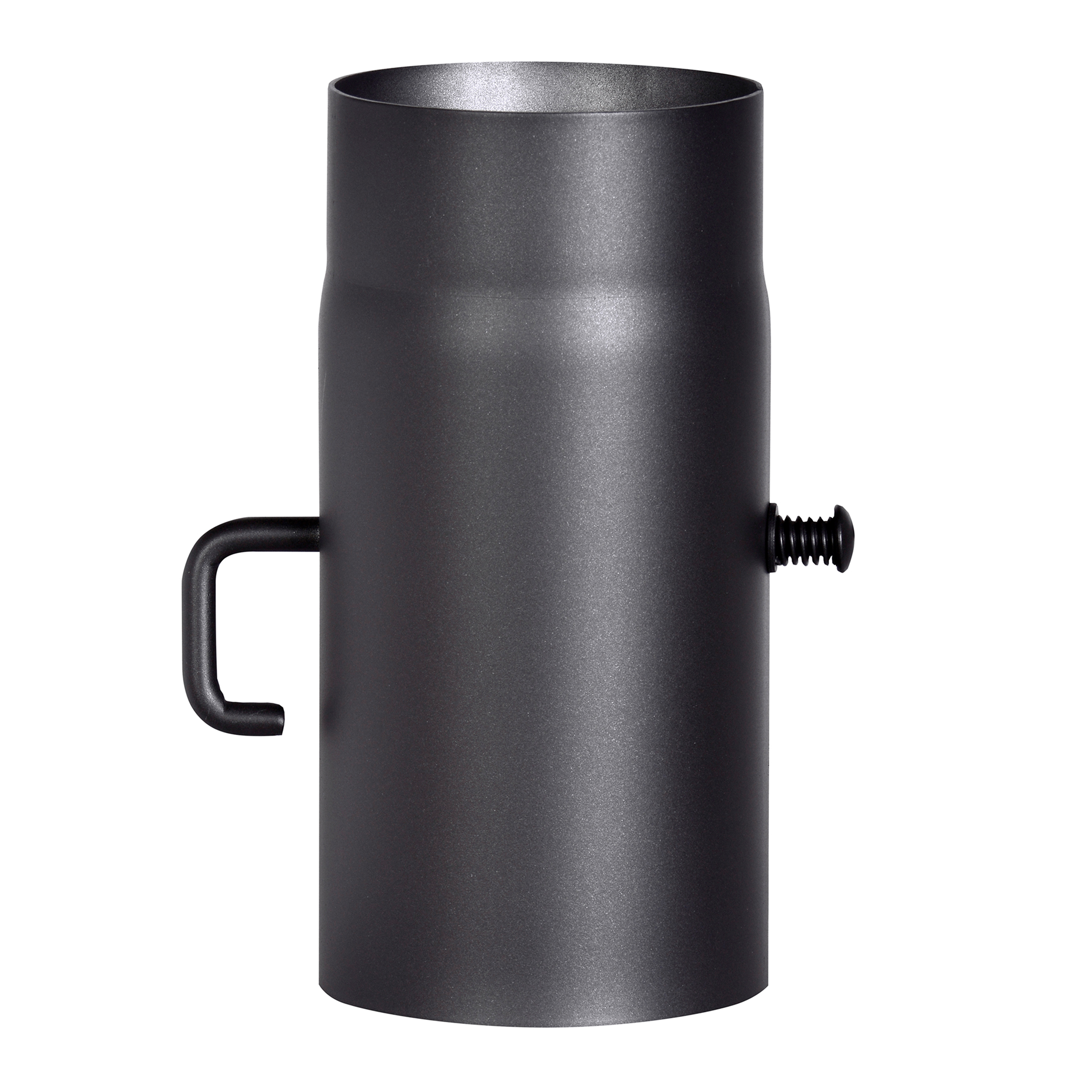 FIREFIX® Rauchrohr Ø 120 x 250 mm, mit Drosselklappe, schwarz